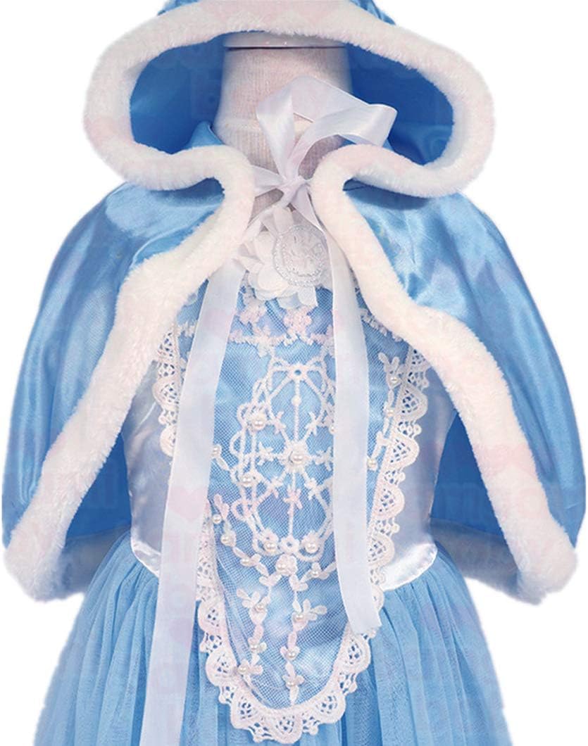 MYZLS Cinderella Princess Dress Girls Fancy Party Costume Christmas Cosplay Dress Up Outfit for 3-8 Years - Image 2