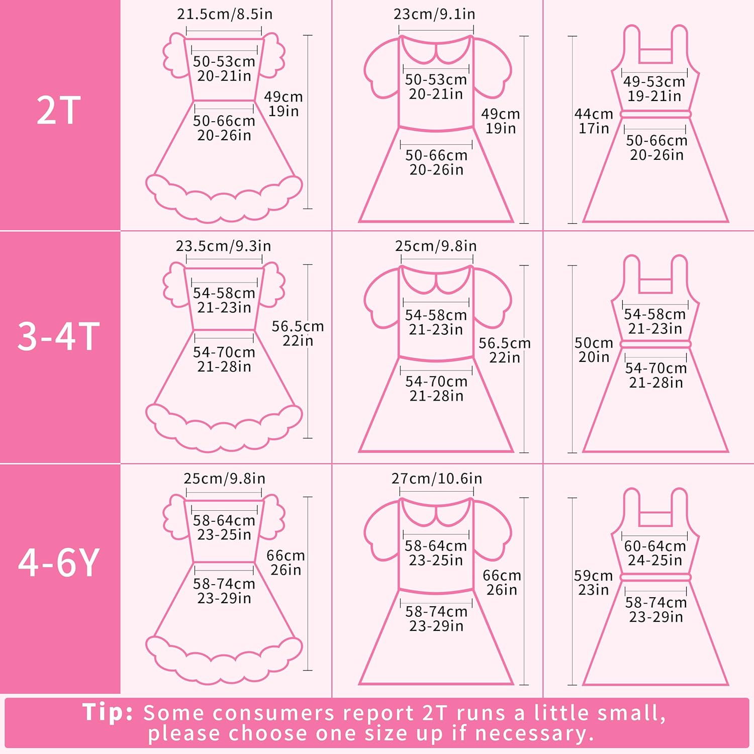 Princess Dress Up Trunk for Toddler Girls, 6 Pcs Fancy Costume Dresses Outfit Pack for Toddlers 2T 3-4T 4-6T - Image 7