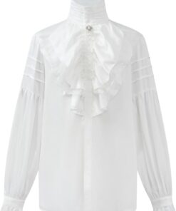 Apocrypha Mens Pirate Shirt Vampire Renaissance Victorian Medieval Gothic Party Costume