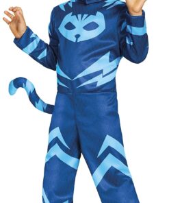 Catboy Costume for Kids, Official PJ Masks Costume Jumpsuit