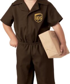 California Costumes Little Boys' UPS Guy Costume Large (4-6)
