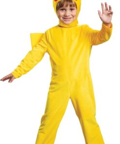 Disguise Pokemon Pikachu Costume Child Pikachu Cosplay Outfit & Headpiece Kids Pokemon Cosplay